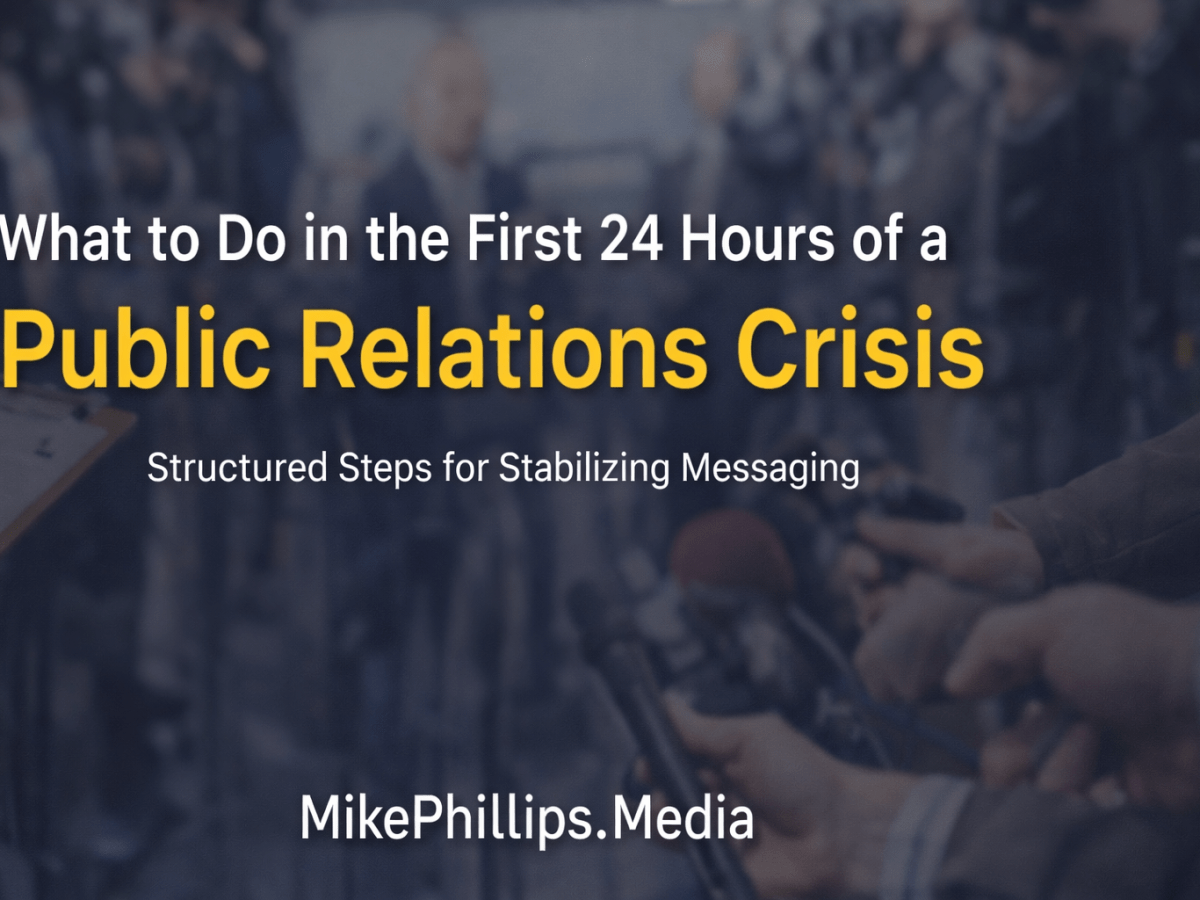 What to Do in the First 24 Hours of a Public Relations&nbsp;Crisis