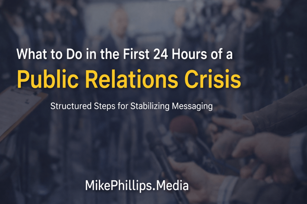 What to Do in the First 24 Hours of a Public Relations&nbsp;Crisis