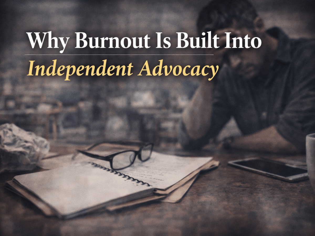 Why Burnout Is Built Into Independent&nbsp;Advocacy